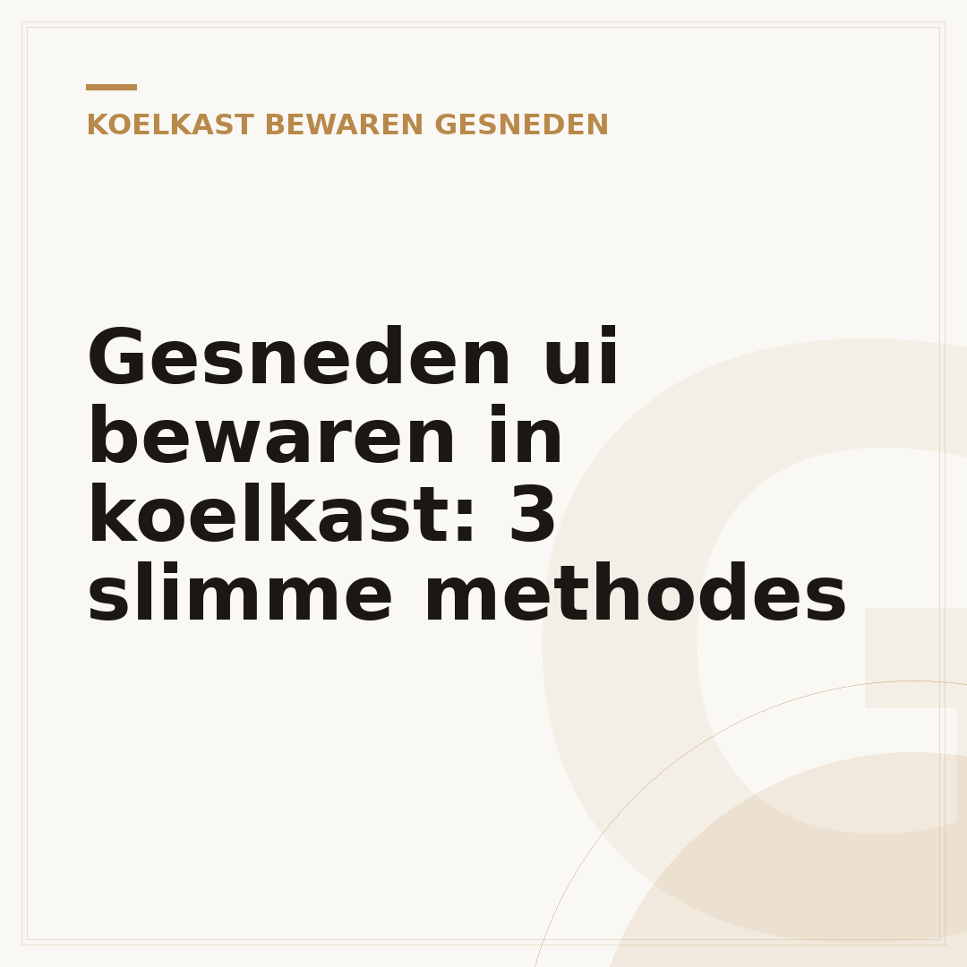 Gesneden ui bewaren in koelkast: 3 slimme methodes