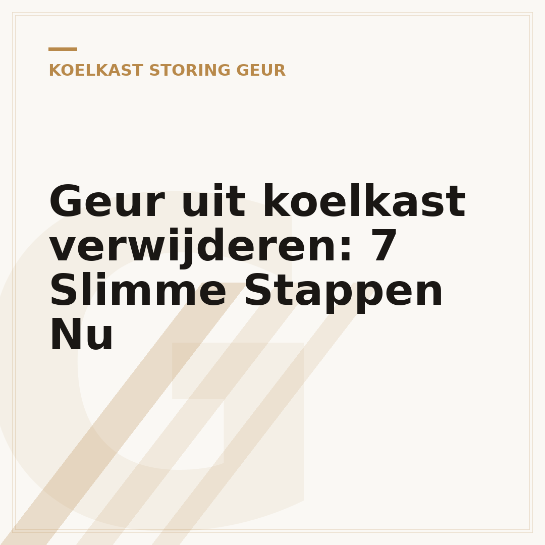 Geur uit koelkast verwijderen: 7 Slimme Stappen Nu