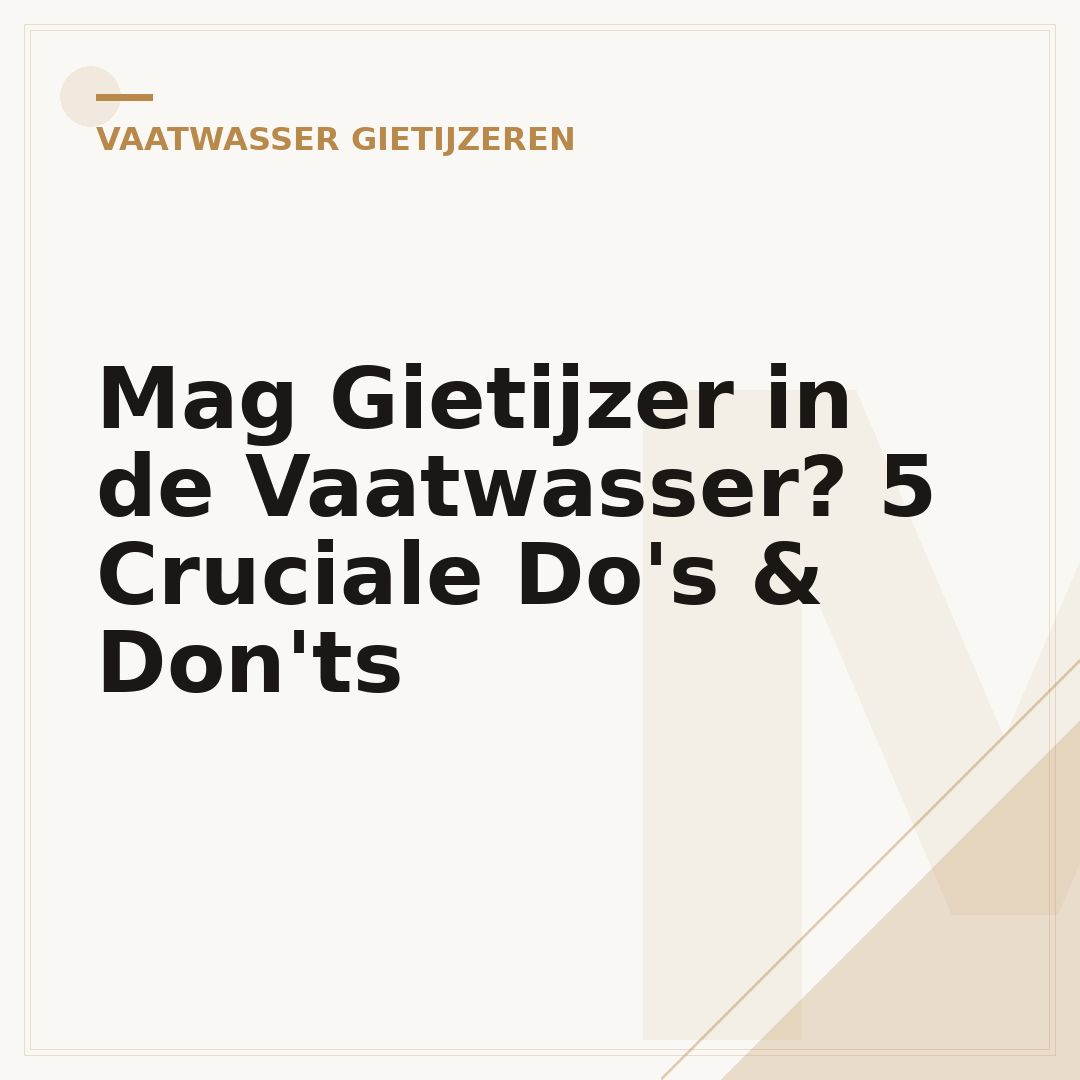 Mag Gietijzer in de Vaatwasser? 5 Cruciale Do's & Don'ts