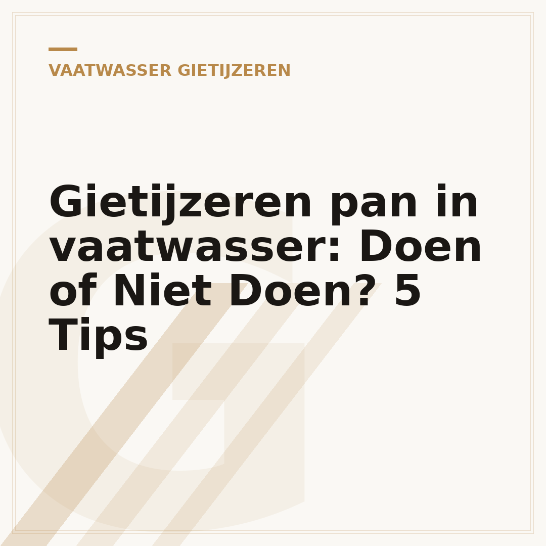 Gietijzeren pan in vaatwasser: Doen of Niet Doen? 5 Tips