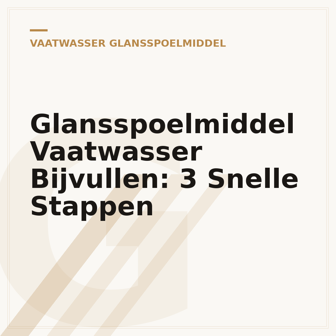 Glansspoelmiddel Vaatwasser Bijvullen: 3 Snelle Stappen