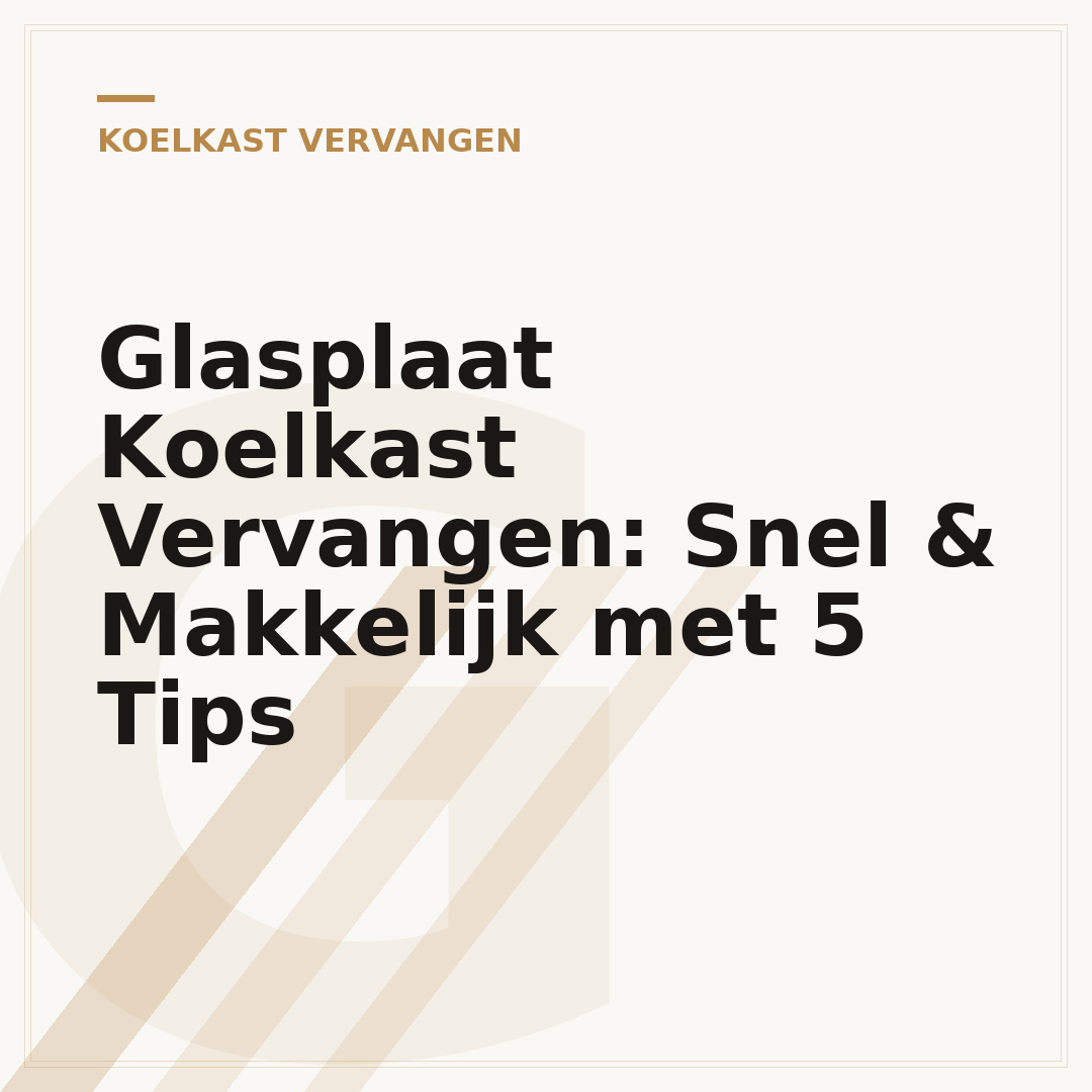 Glasplaat Koelkast Vervangen: Snel & Makkelijk met 5 Tips