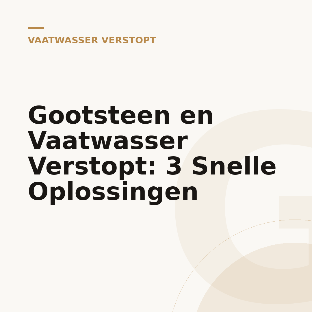 Gootsteen en Vaatwasser Verstopt: 3 Snelle Oplossingen