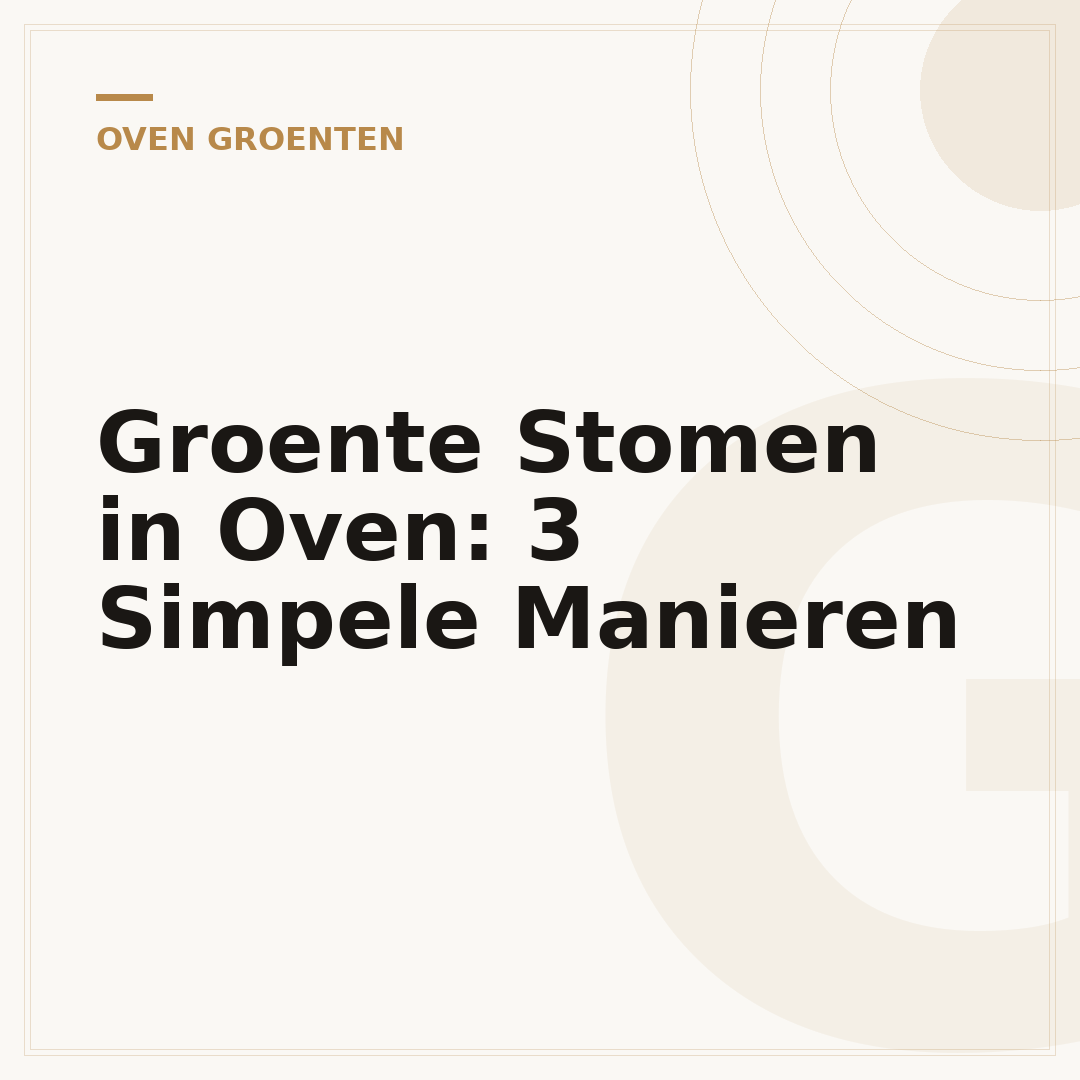Groente Stomen in Oven: 3 Simpele Manieren