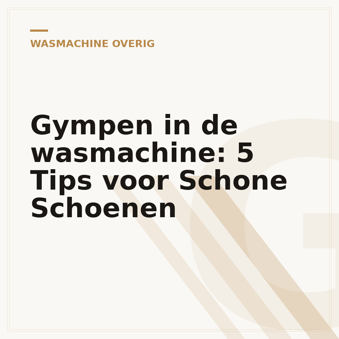 Gympen in de wasmachine: 5 Tips voor Schone Schoenen