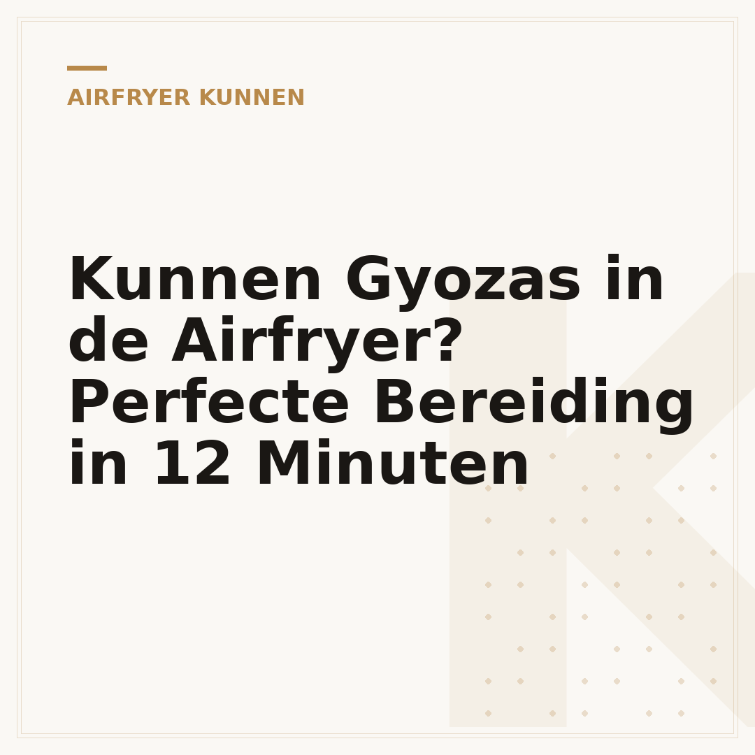 Kunnen Gyozas in de Airfryer? Perfecte Bereiding in 12 Minuten