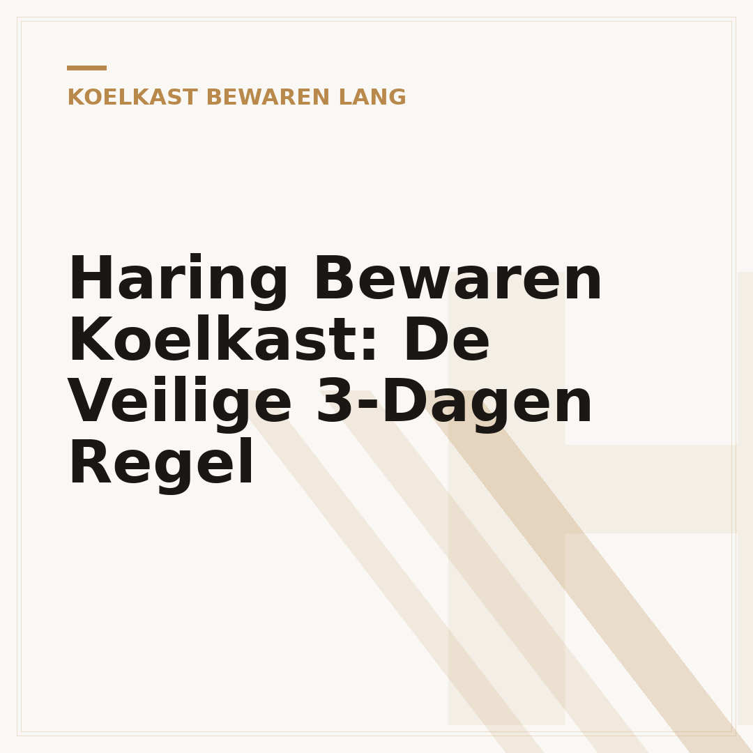 Haring Bewaren Koelkast: De Veilige 3-Dagen Regel