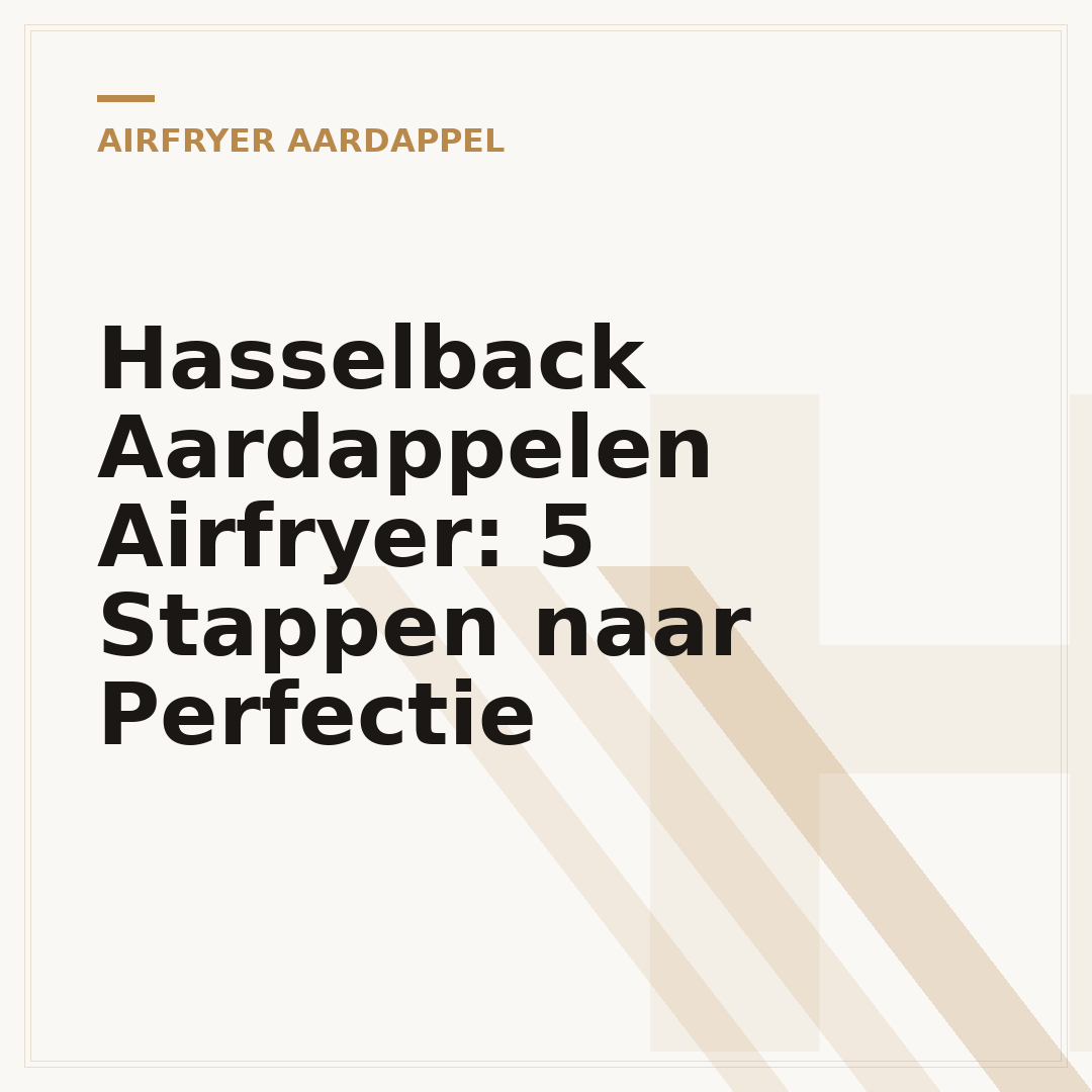Hasselback Aardappelen Airfryer: 5 Stappen naar Perfectie
