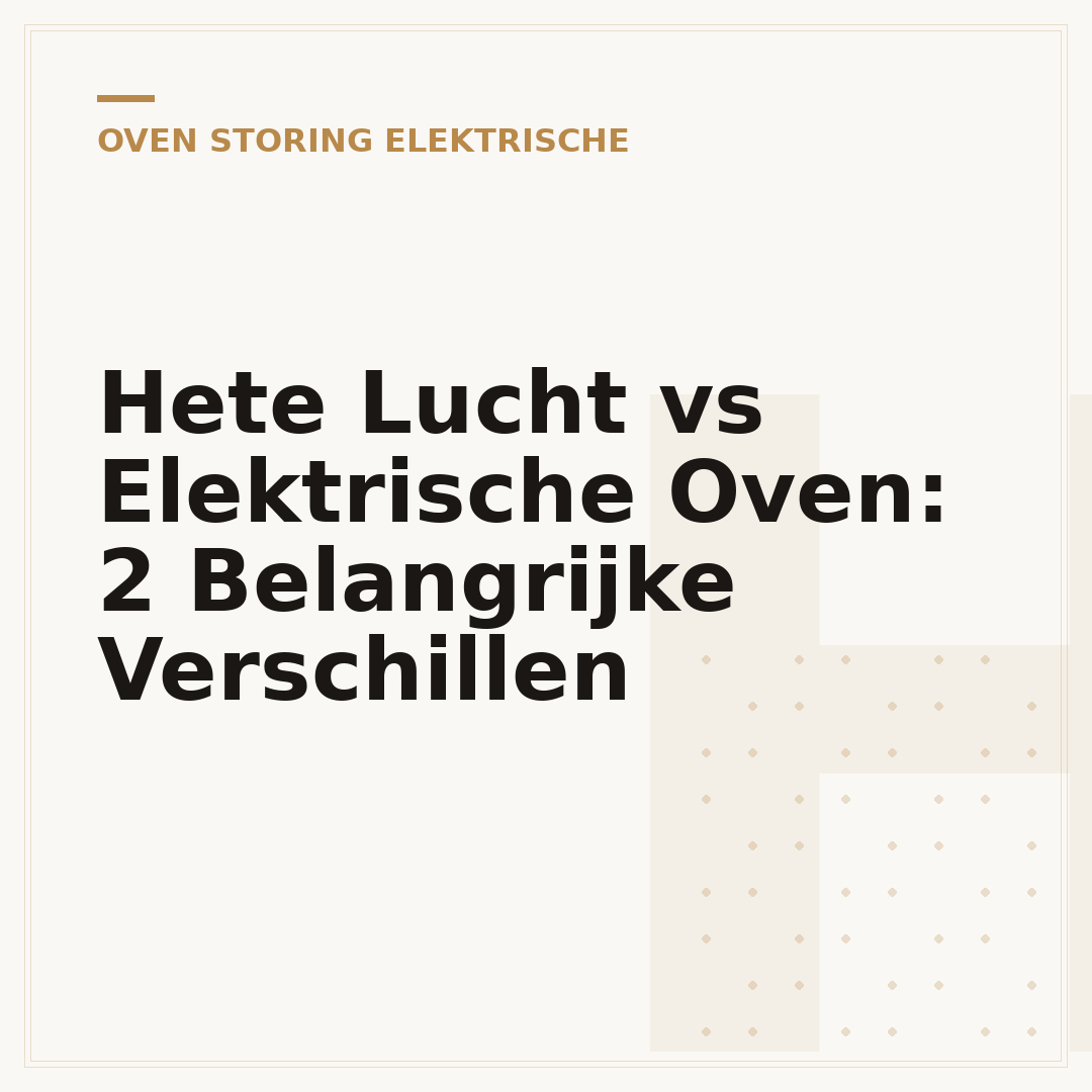 Hete Lucht vs Elektrische Oven: 2 Belangrijke Verschillen