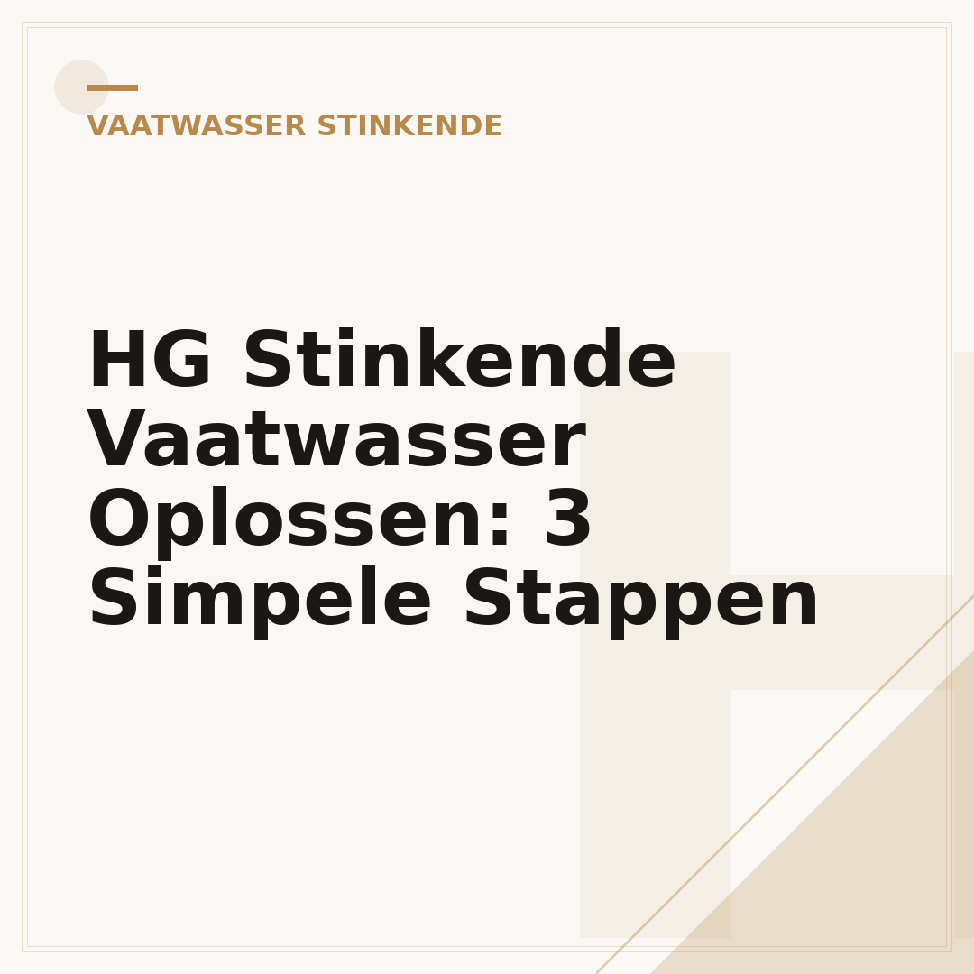 HG Stinkende Vaatwasser Oplossen: 3 Simpele Stappen