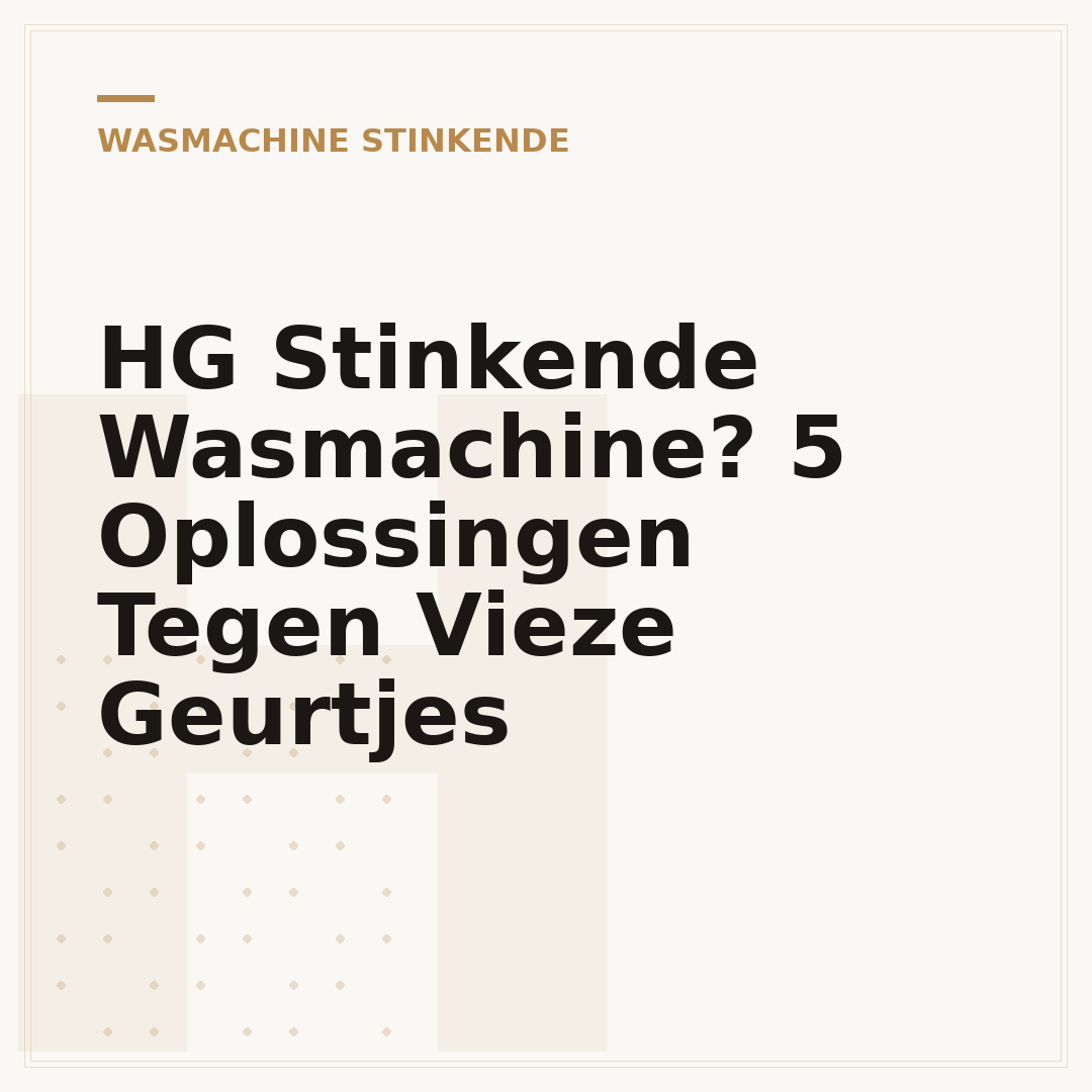 HG Stinkende Wasmachine? 5 Oplossingen Tegen Vieze Geurtjes