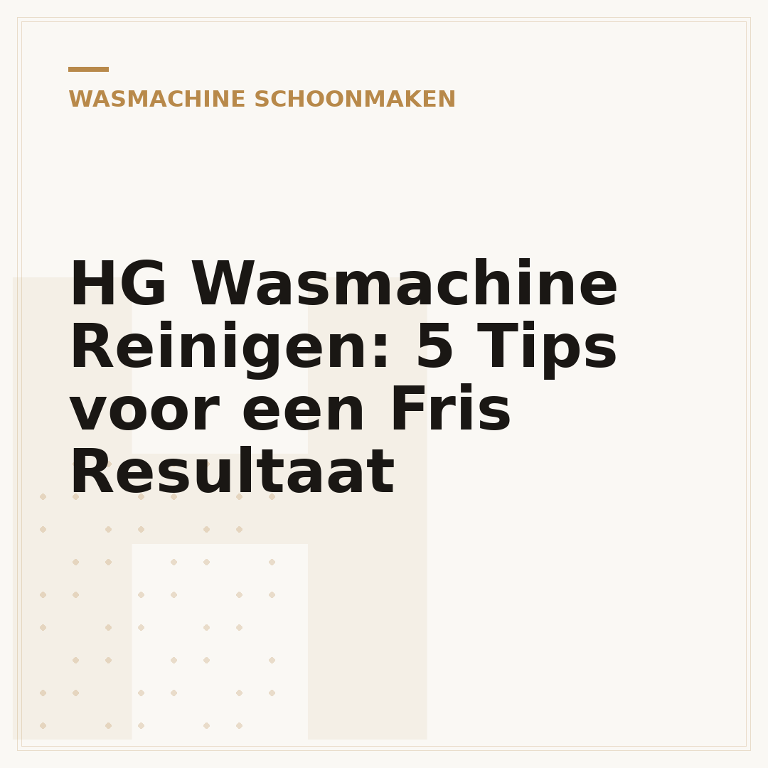 HG Wasmachine Reinigen: 5 Tips voor een Fris Resultaat