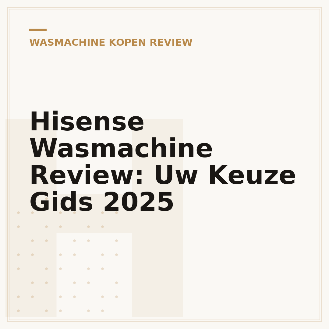Hisense Wasmachine Review: Uw Keuze Gids 2025