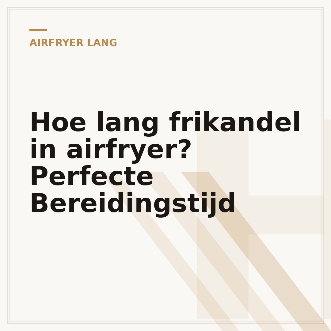 Hoe lang frikandel in airfryer? Perfecte Bereidingstijd