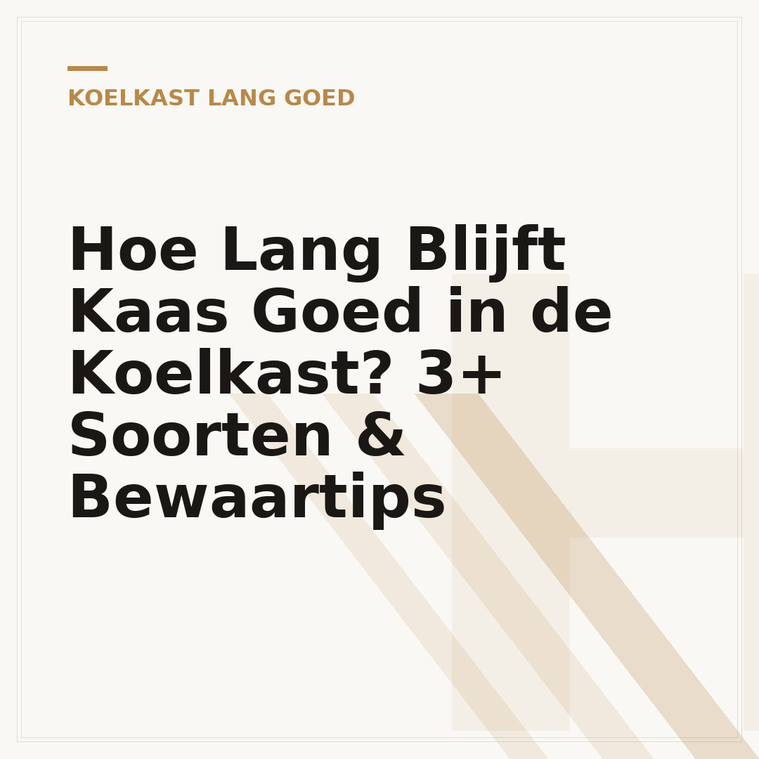 Hoe Lang Blijft Kaas Goed in de Koelkast? 3+ Soorten & Bewaartips