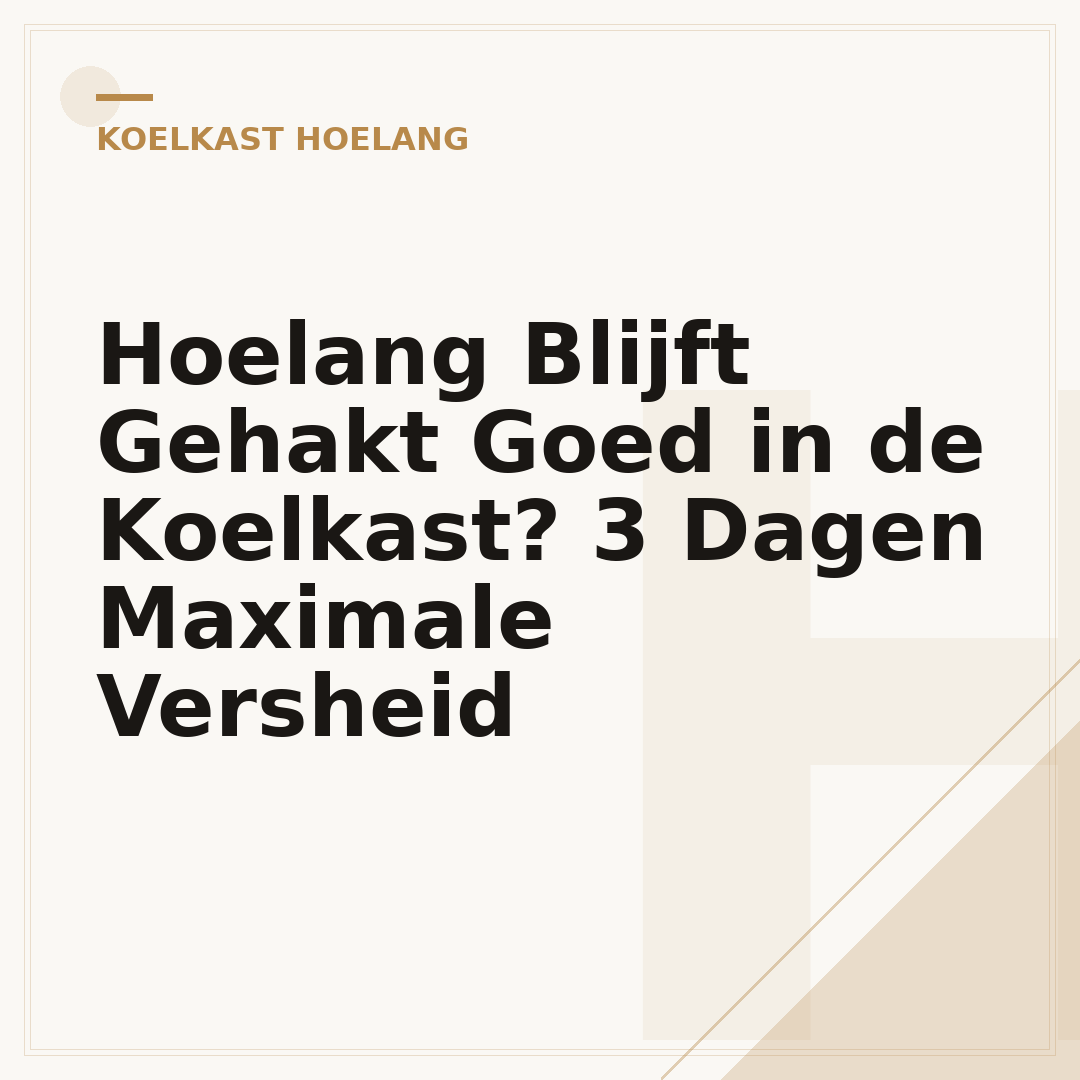 Hoelang Blijft Gehakt Goed in de Koelkast? 3 Dagen Maximale Versheid