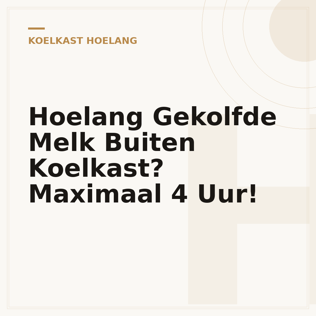 Hoelang Gekolfde Melk Buiten Koelkast? Maximaal 4 Uur!