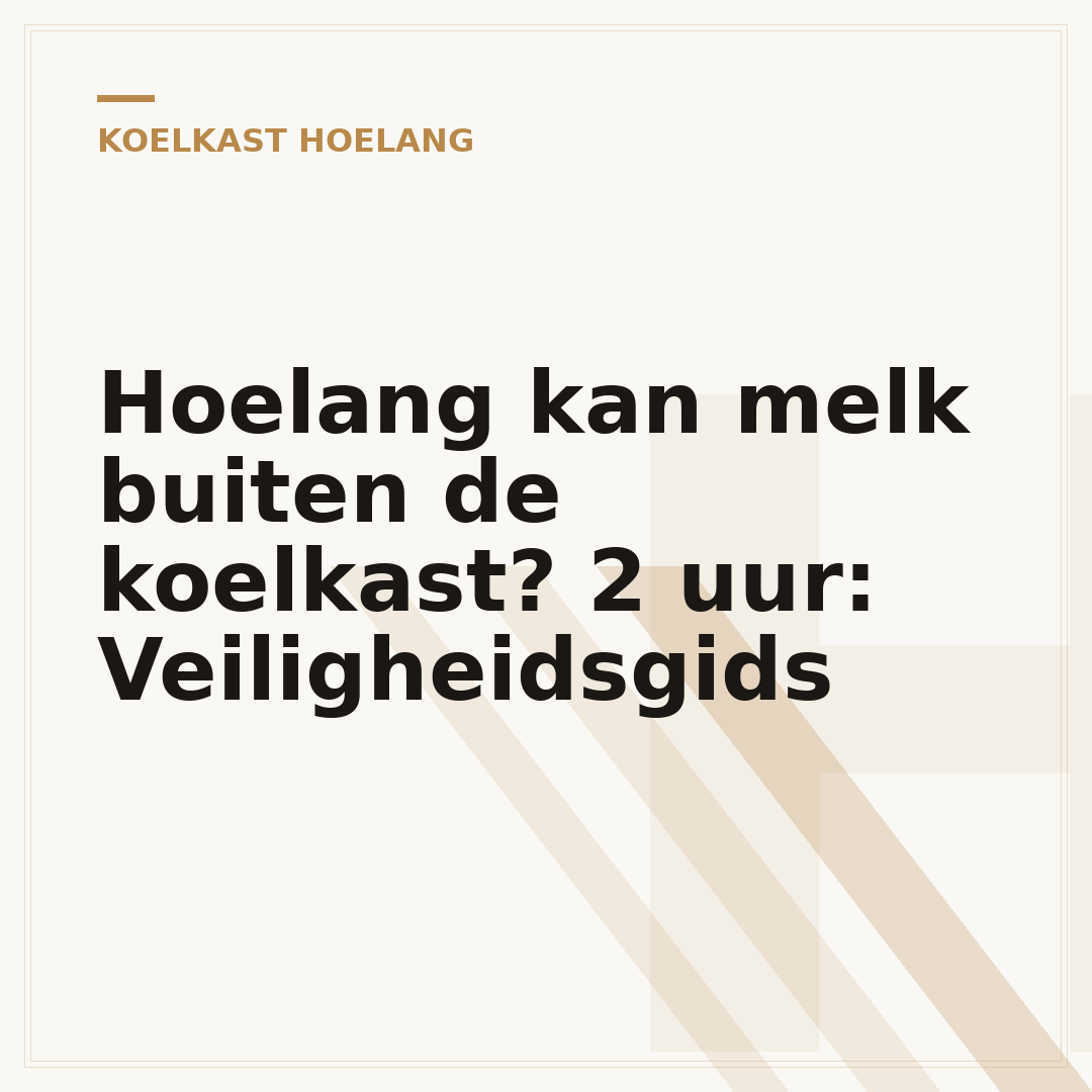 Hoelang kan melk buiten de koelkast? 2 uur: Veiligheidsgids