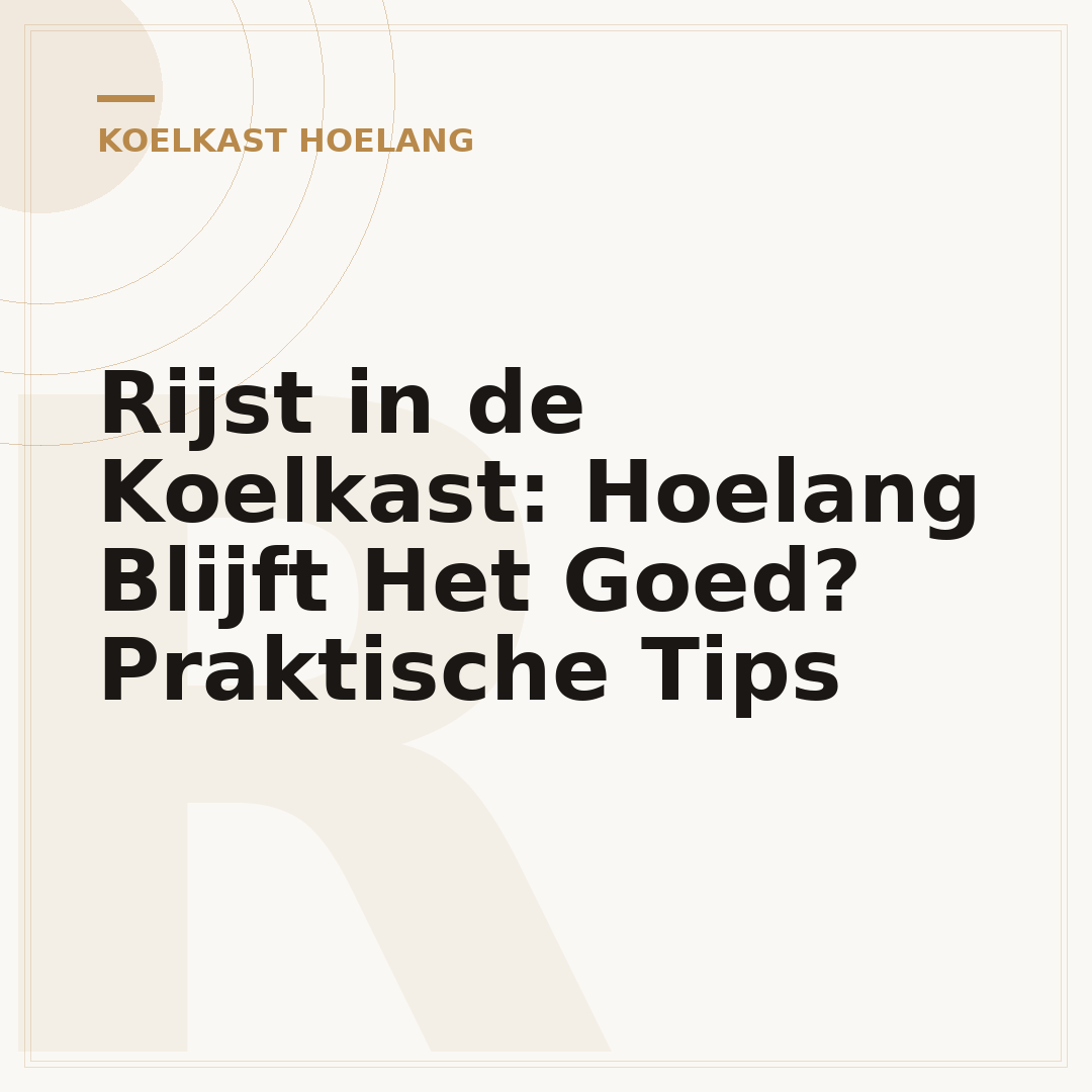 Rijst in de Koelkast: Hoelang Blijft Het Goed? Praktische Tips