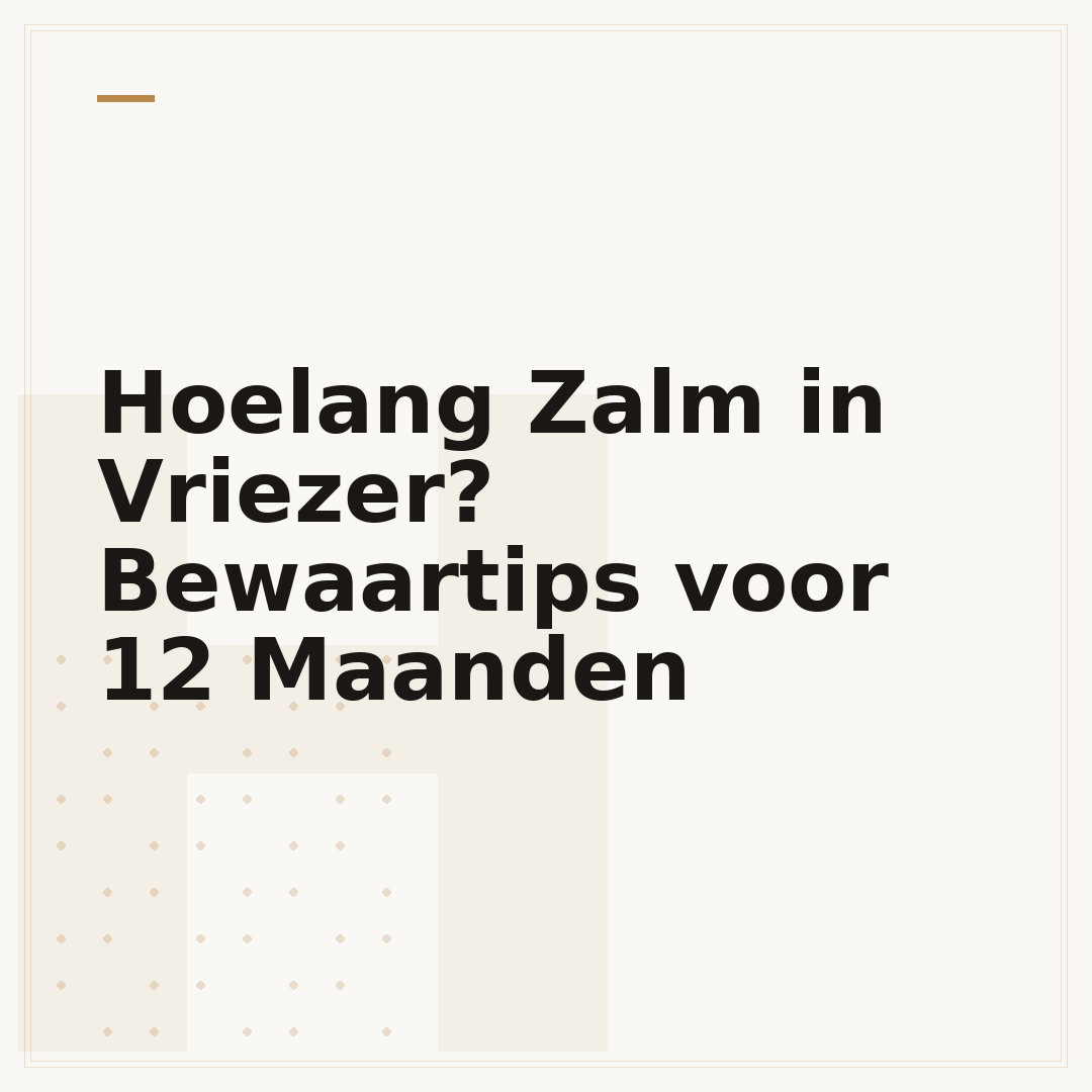 Hoelang Zalm in Vriezer? Bewaartips voor 12 Maanden