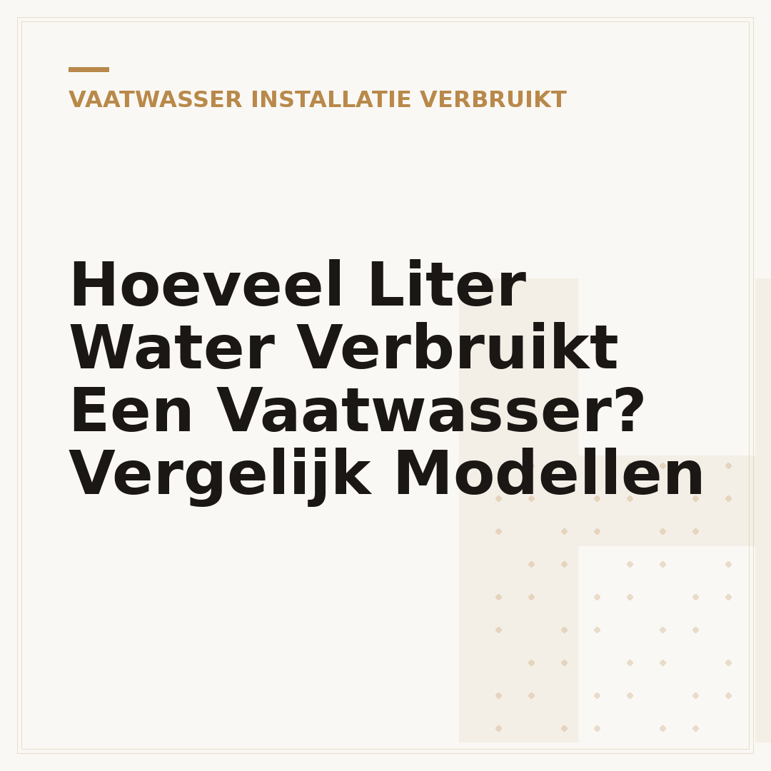 Hoeveel Liter Water Verbruikt Een Vaatwasser? Vergelijk Modellen