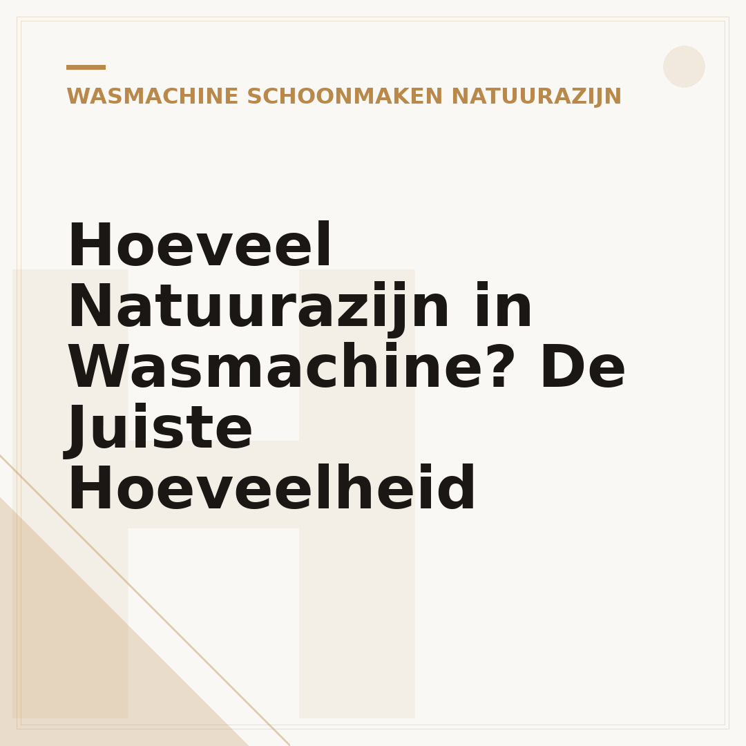 Hoeveel Natuurazijn in Wasmachine? De Juiste Hoeveelheid