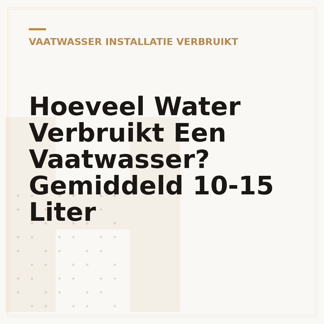 Hoeveel Water Verbruikt Een Vaatwasser? Gemiddeld 10-15 Liter