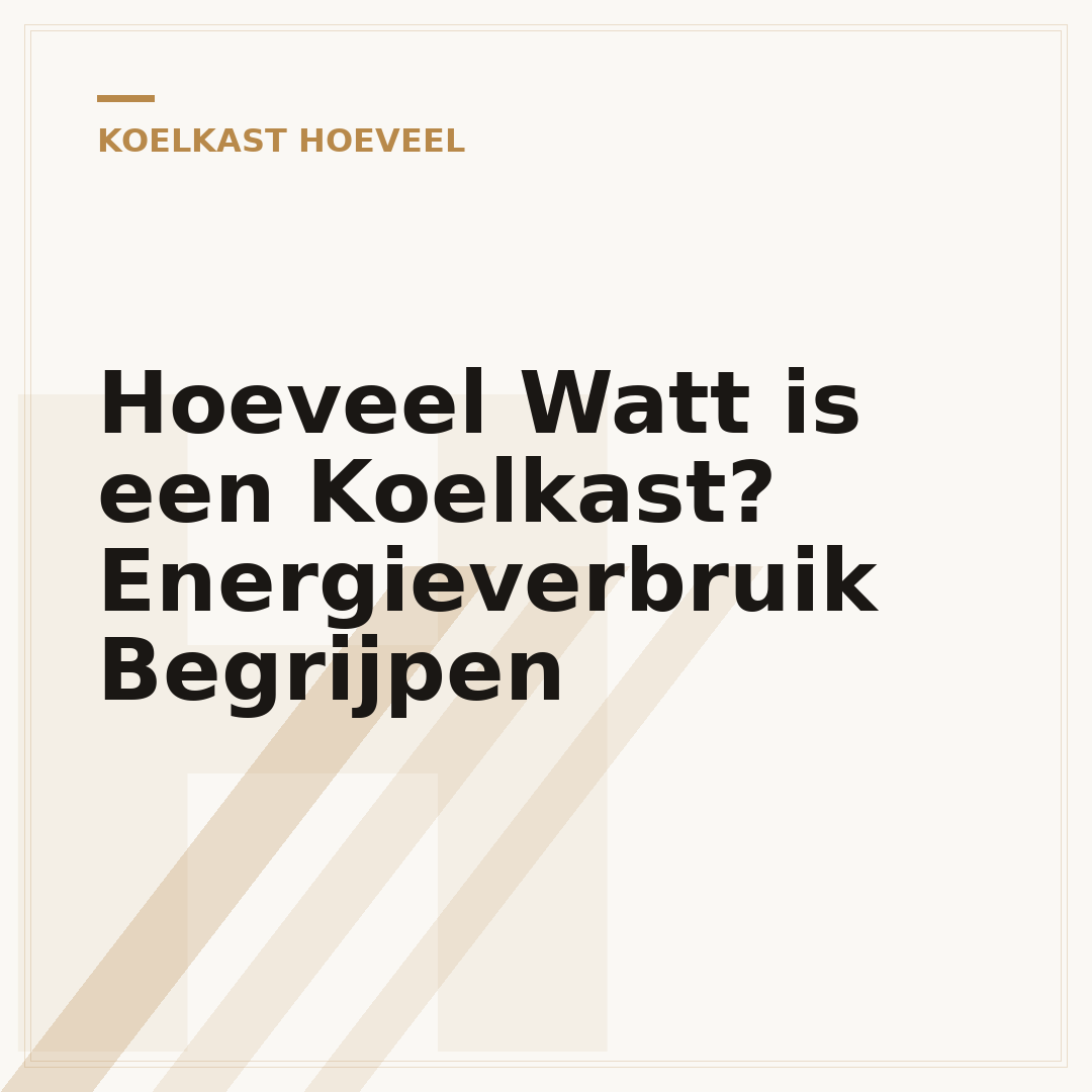 Hoeveel Watt is een Koelkast? Energieverbruik Begrijpen
