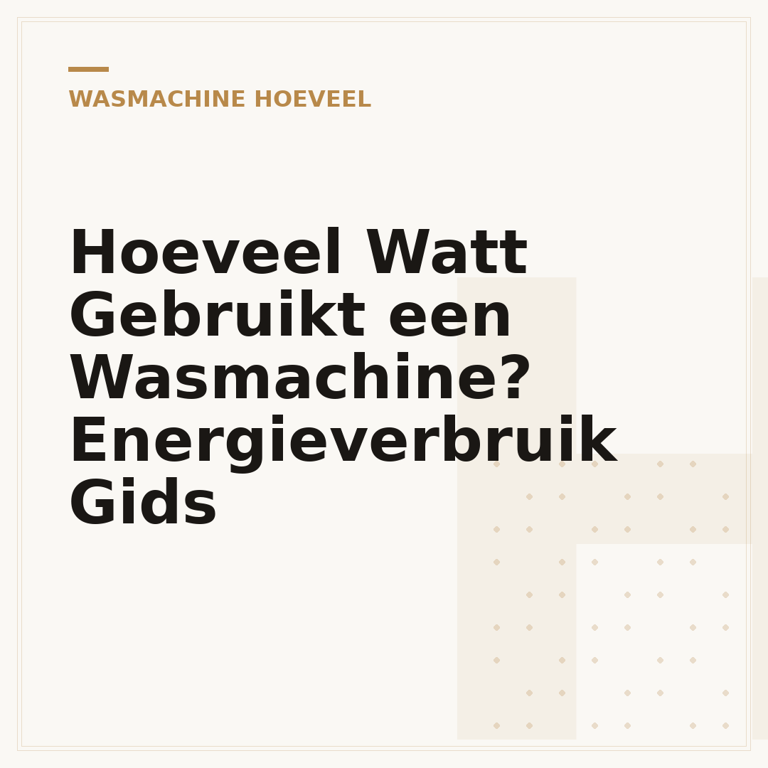 Hoeveel Watt Gebruikt een Wasmachine? Energieverbruik Gids