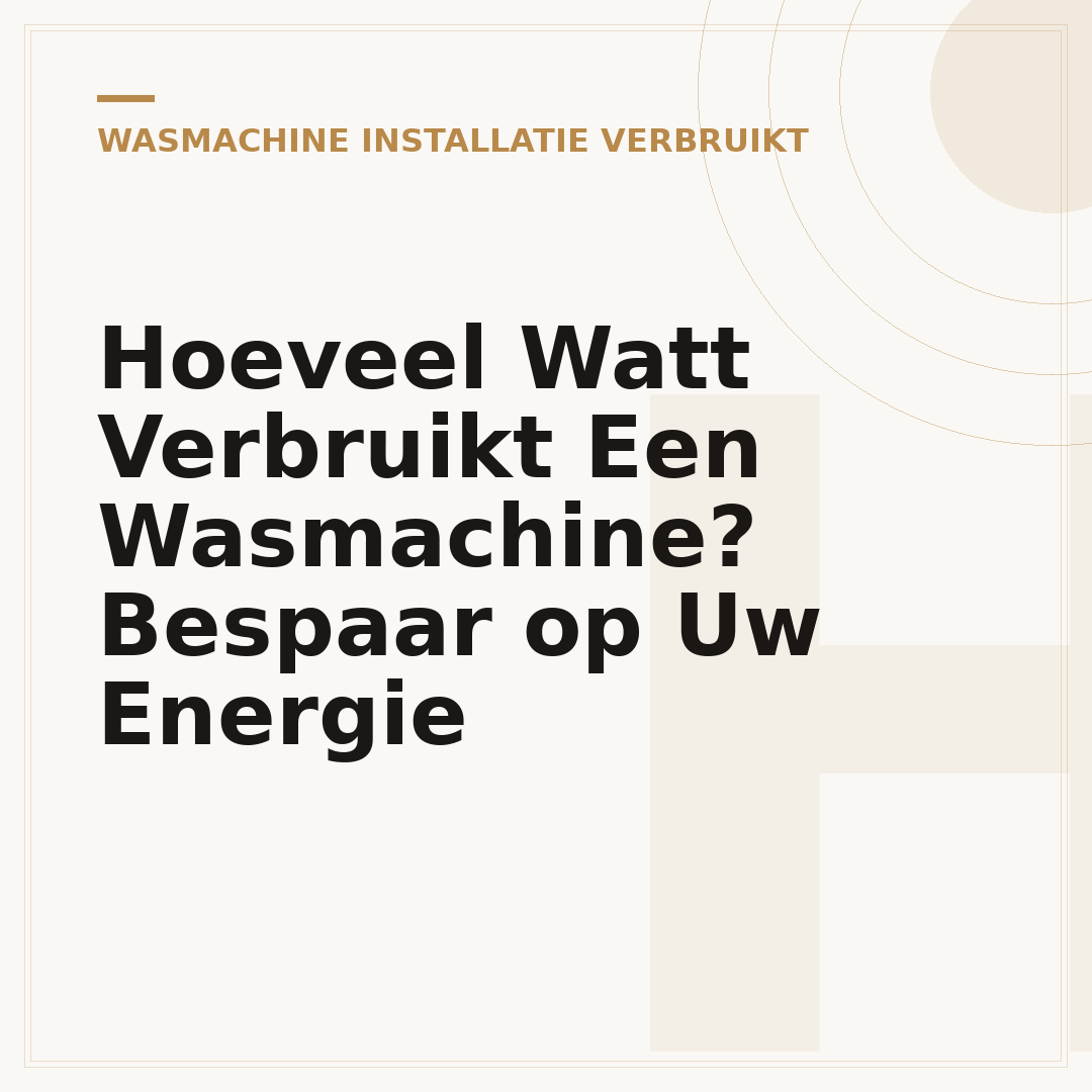 Hoeveel Watt Verbruikt Een Wasmachine? Bespaar op Uw Energie