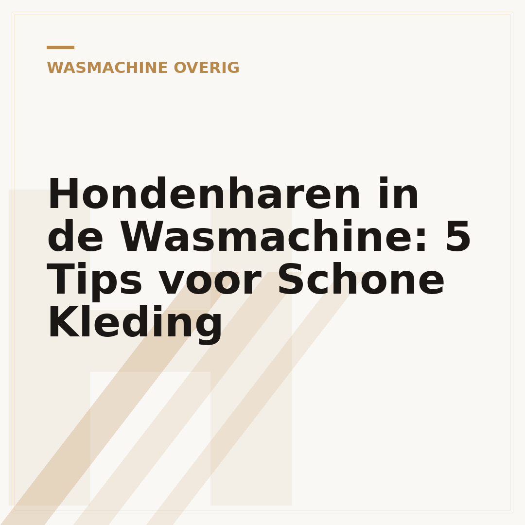Hondenharen in de Wasmachine: 5 Tips voor Schone Kleding
