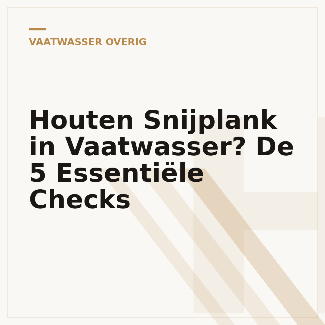 Houten Snijplank in Vaatwasser? De 5 Essentiële Checks