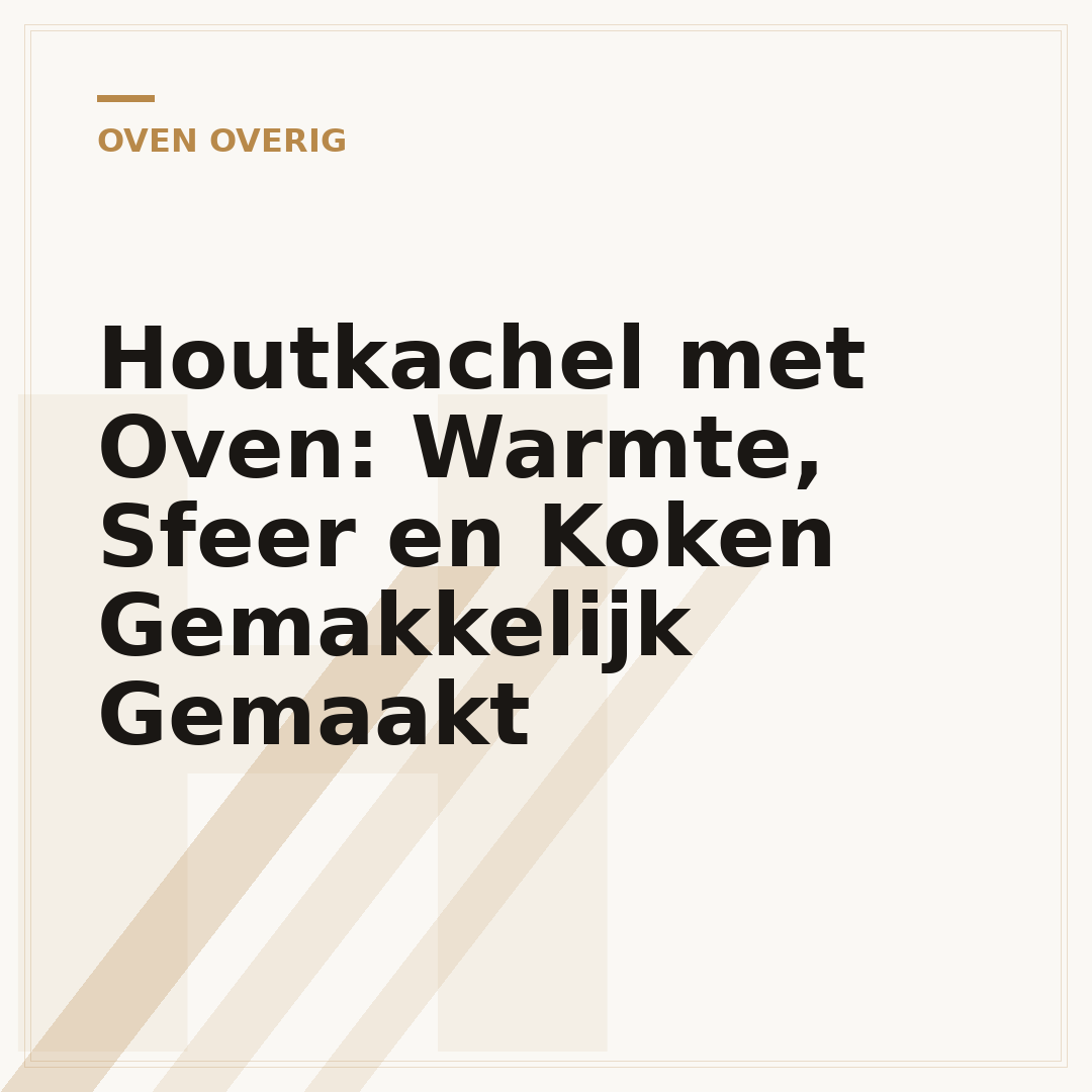 Houtkachel met Oven: Warmte, Sfeer en Koken Gemakkelijk Gemaakt