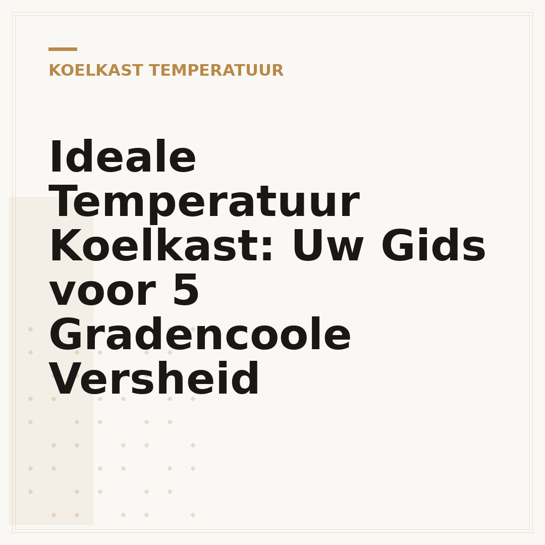 Ideale Temperatuur Koelkast: Uw Gids voor 5 Gradencoole Versheid