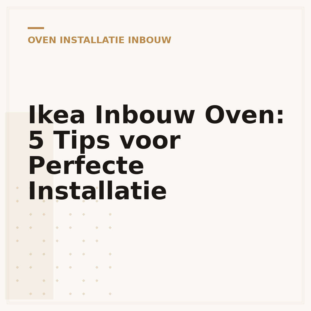 Ikea Inbouw Oven: 5 Tips voor Perfecte Installatie