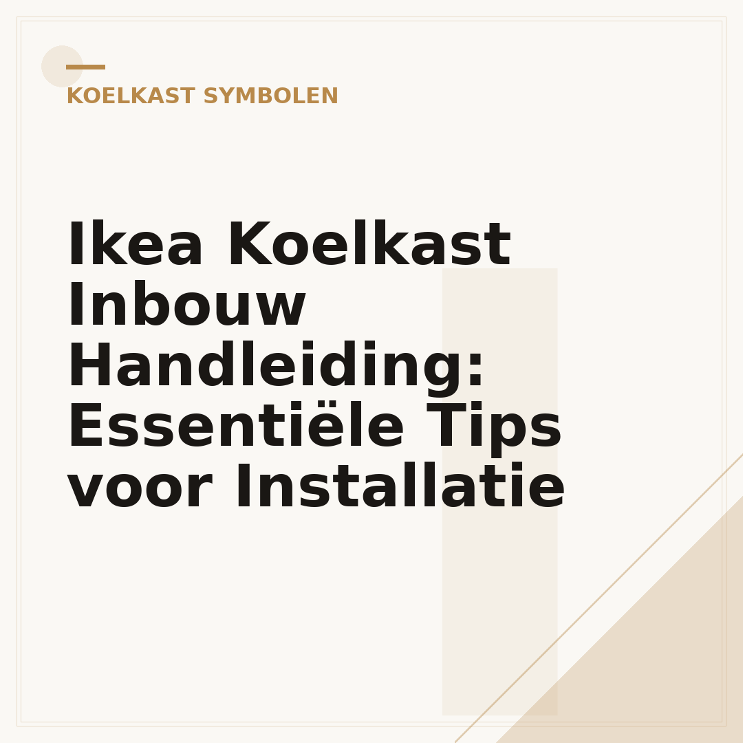Ikea Koelkast Inbouw Handleiding: Essentiële Tips voor Installatie