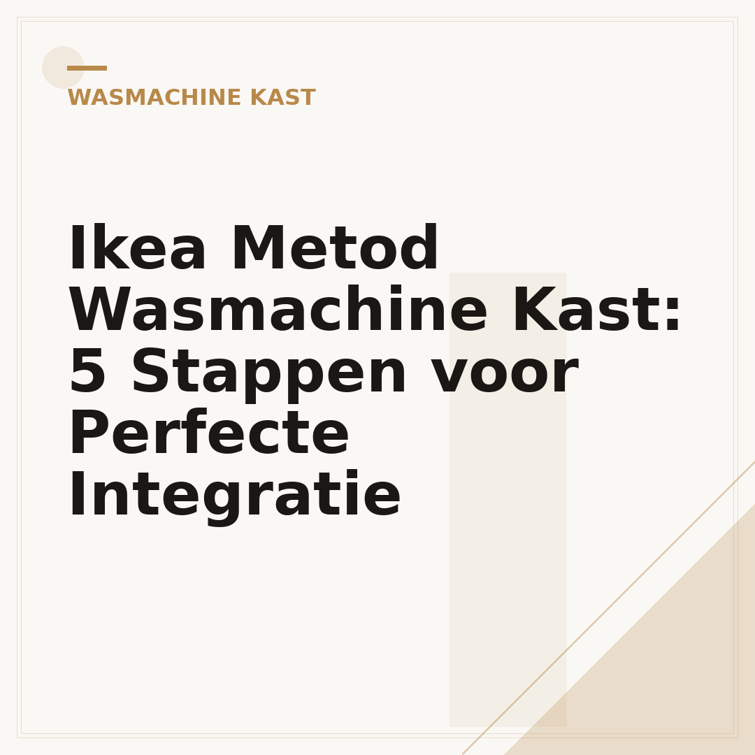 Ikea Metod Wasmachine Kast: 5 Stappen voor Perfecte Integratie