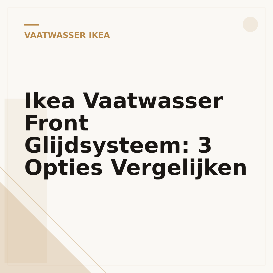 Ikea Vaatwasser Front Glijdsysteem: 3 Opties Vergelijken