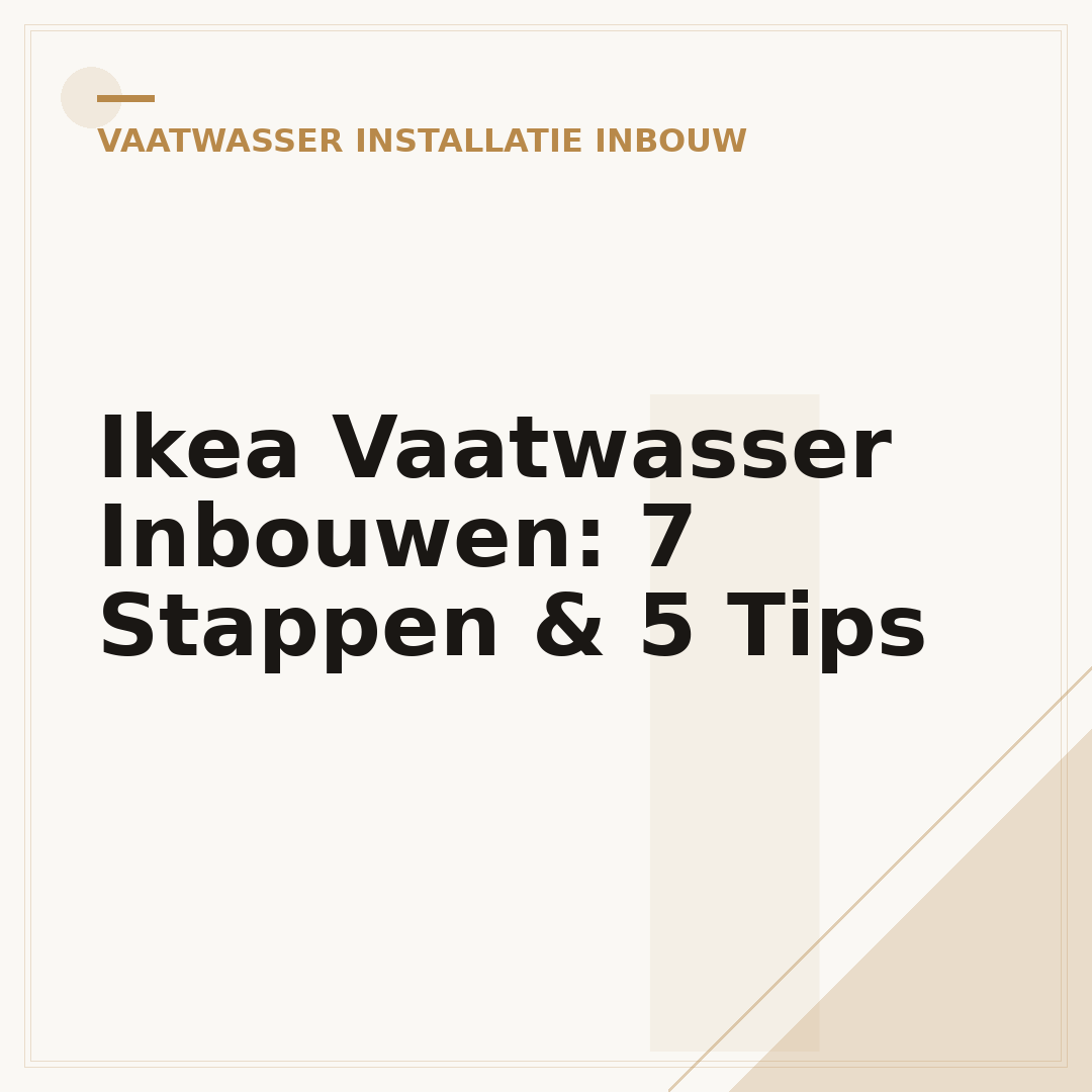Ikea Vaatwasser Inbouwen: 7 Stappen & 5 Tips