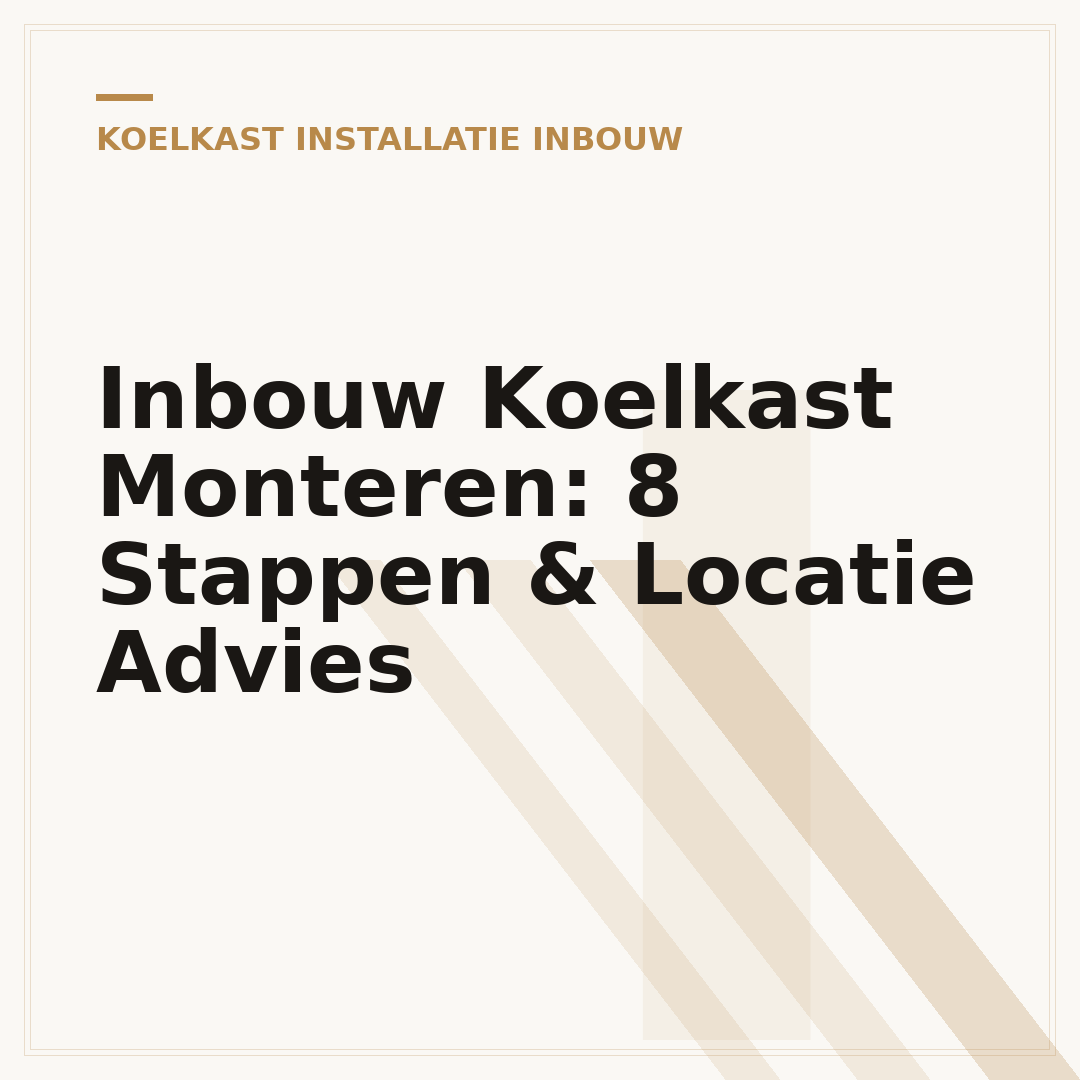 Inbouw Koelkast Monteren: 8 Stappen & Locatie Advies