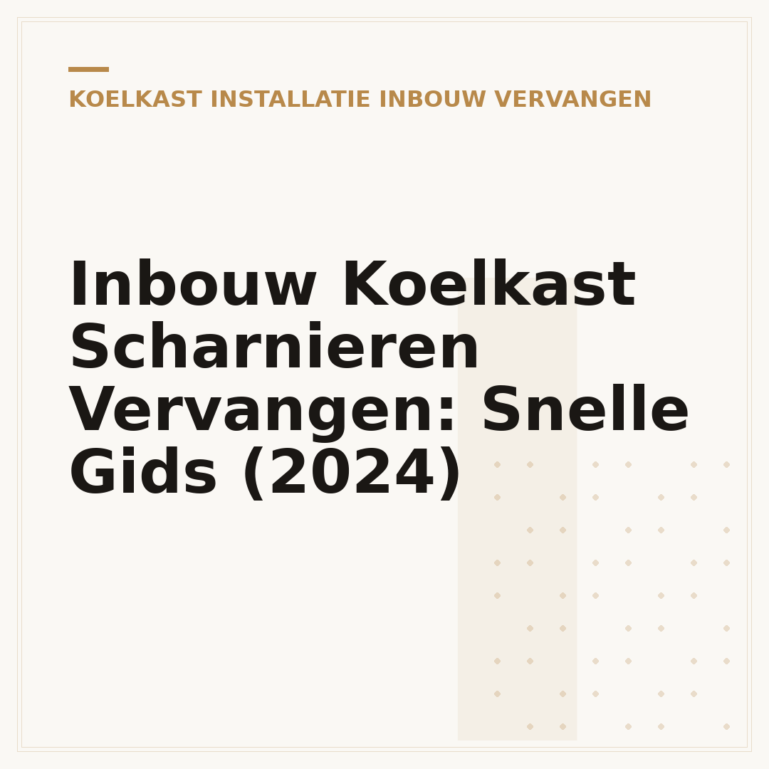 Inbouw Koelkast Scharnieren Vervangen: Snelle Gids (2024)
