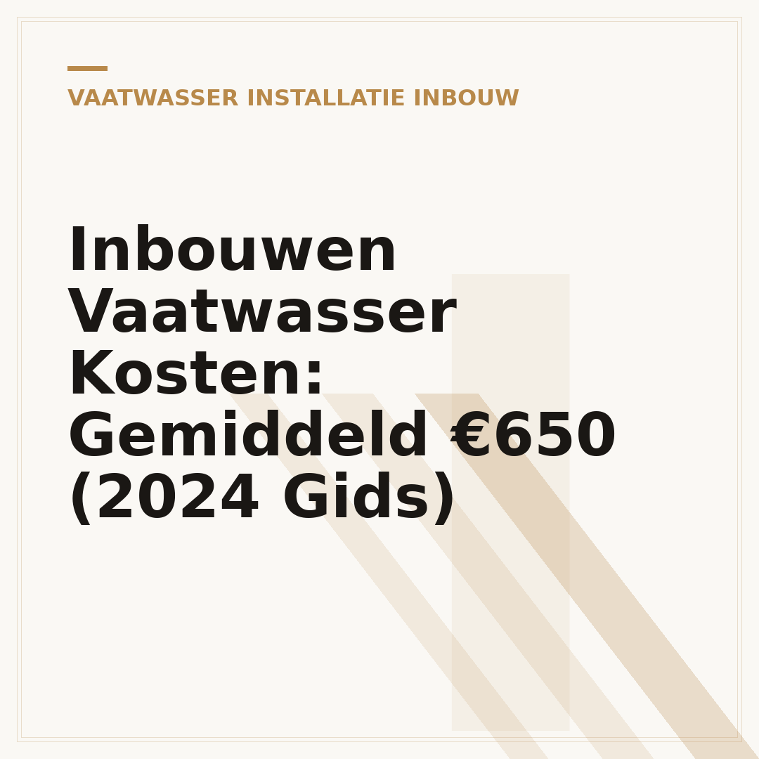 Inbouwen Vaatwasser Kosten: Gemiddeld €650 (2024 Gids)