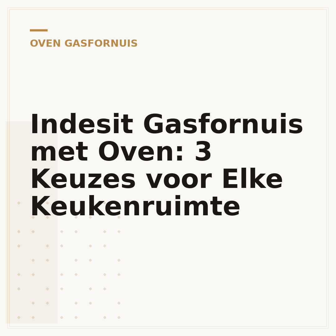 Indesit Gasfornuis met Oven: 3 Keuzes voor Elke Keukenruimte