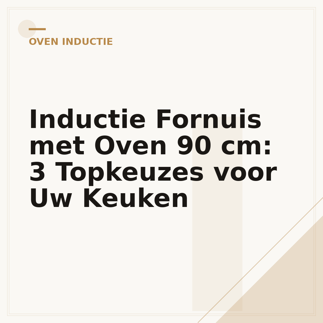 Inductie Fornuis met Oven 90 cm: 3 Topkeuzes voor Uw Keuken