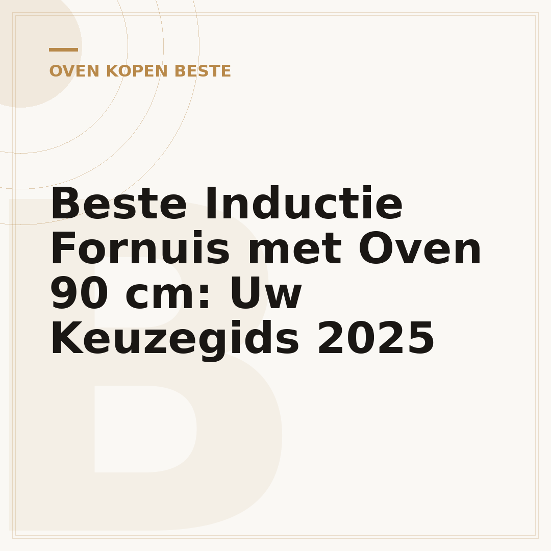 Beste Inductie Fornuis met Oven 90 cm: Uw Keuzegids 2025