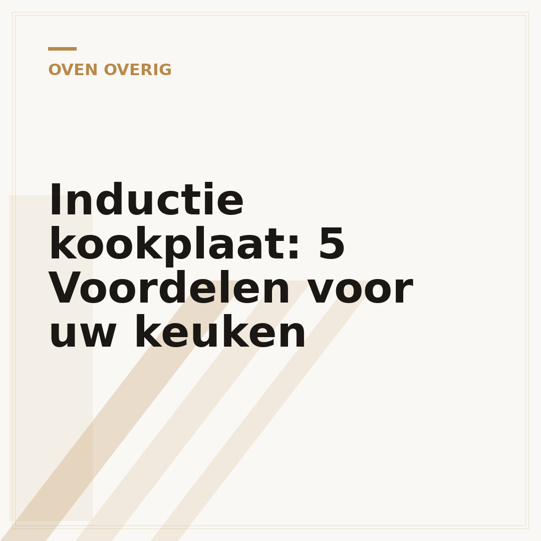 Inductie kookplaat: 5 Voordelen voor uw keuken