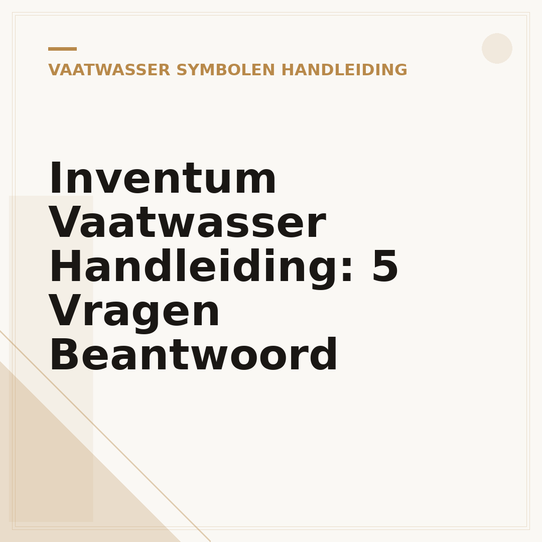 Inventum Vaatwasser Handleiding: 5 Vragen Beantwoord