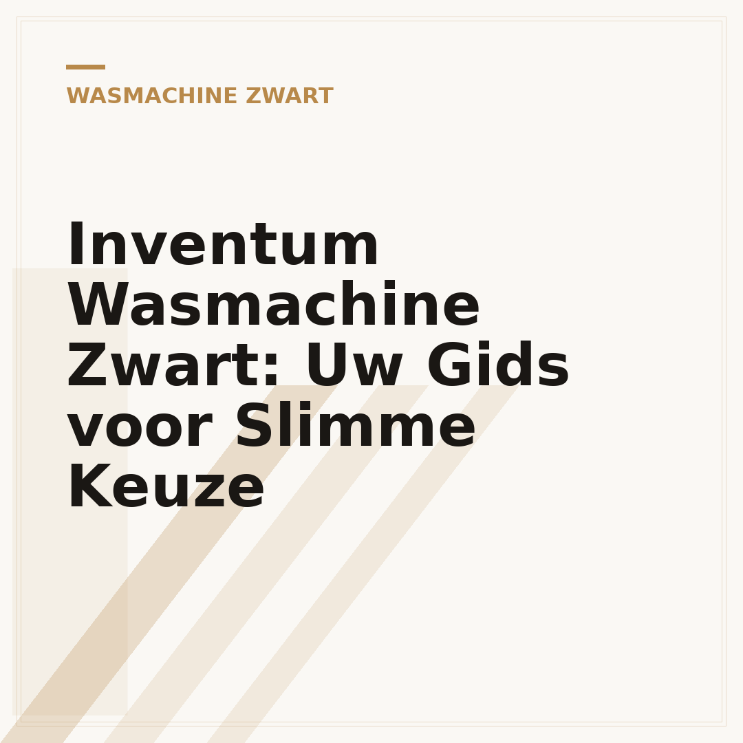 Inventum Wasmachine Zwart: Uw Gids voor Slimme Keuze