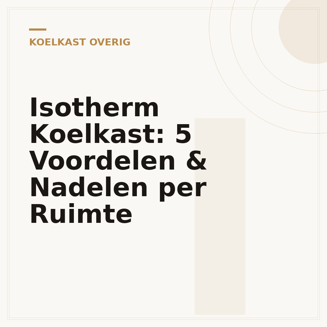 Isotherm Koelkast: 5 Voordelen & Nadelen per Ruimte