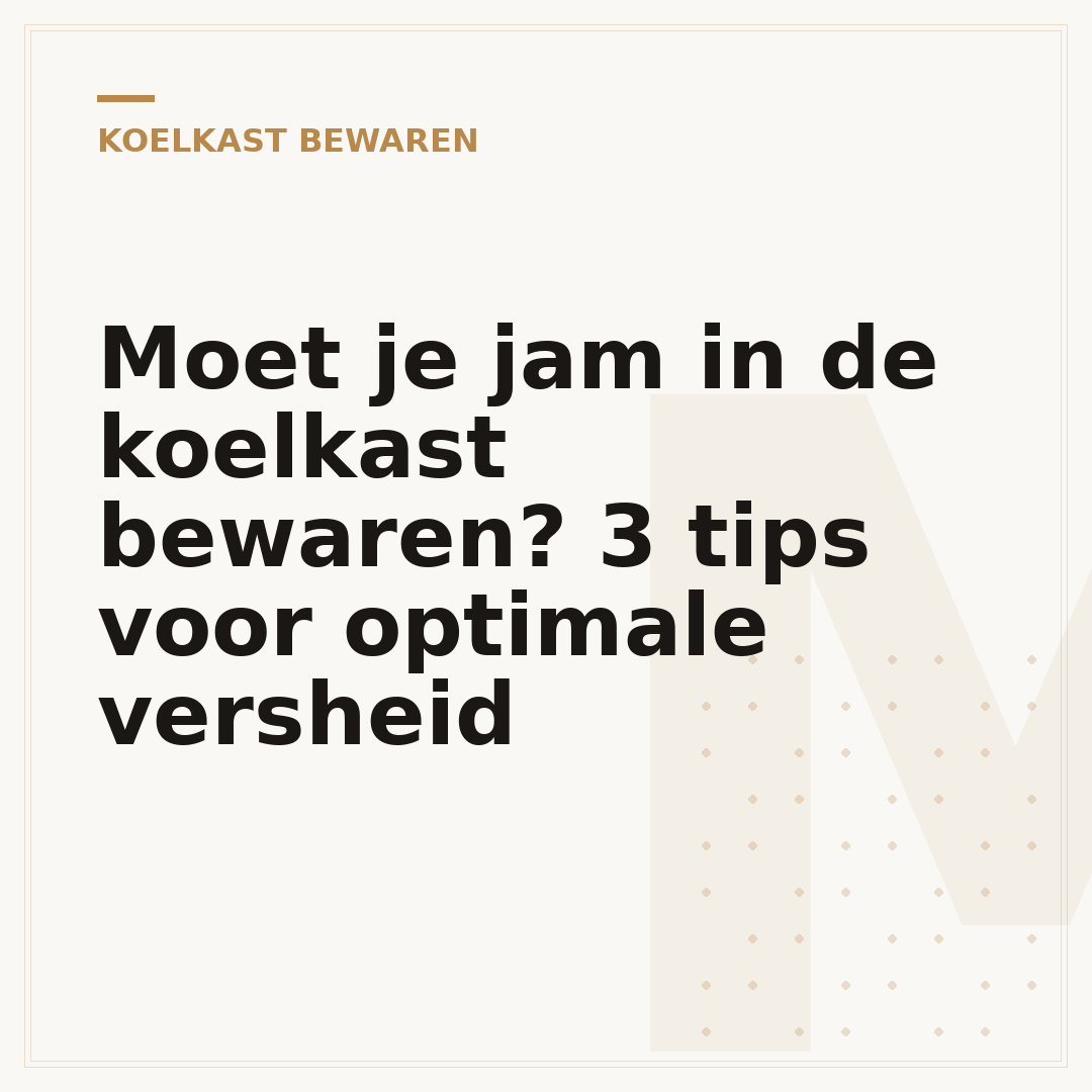 Moet je jam in de koelkast bewaren? 3 tips voor optimale versheid